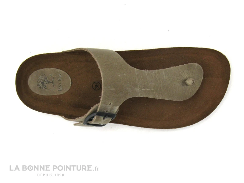 Inter Bios 7110 Pardo - Tongs Femme Cuir Marron – Image 4