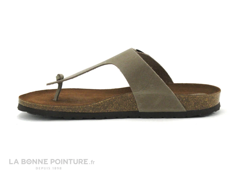 Inter Bios 7110 Pardo - Tongs Femme Cuir Marron – Image 3