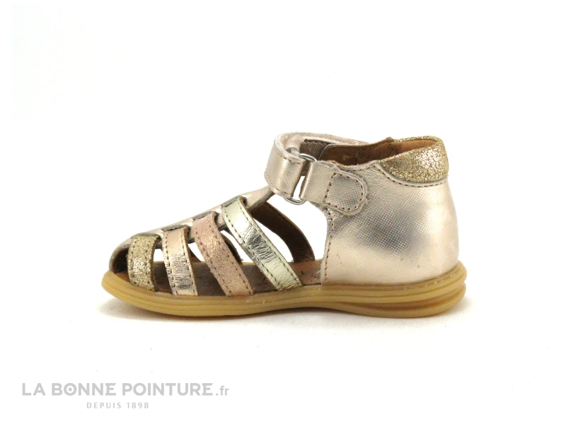 Bellamy PAILLETTE Cuivre - Sandale Fille Bout Ferme – Image 3
