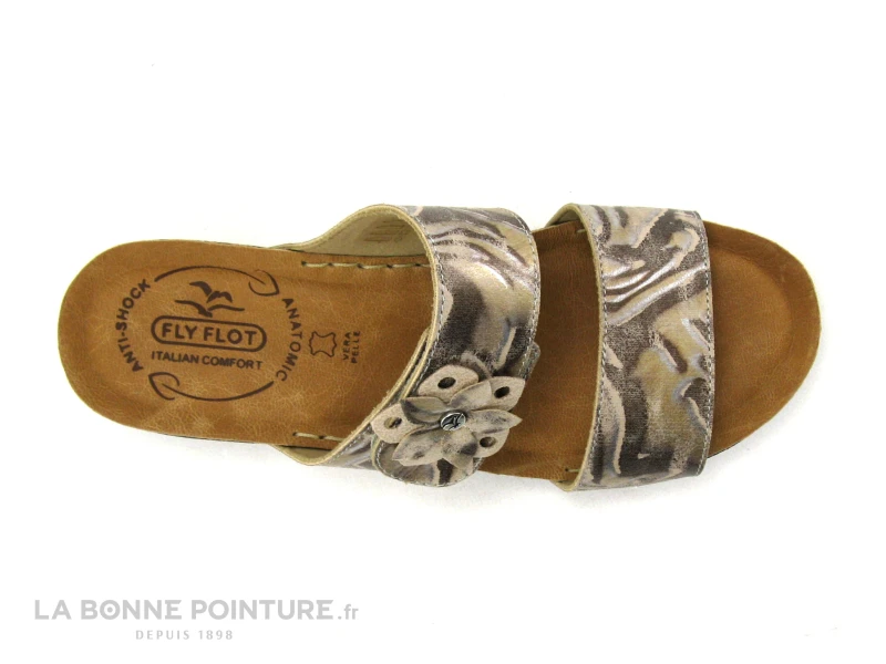 Fly Flot FIZINE Beige - Mule Femme Reglable Avec Scratch – Image 6
