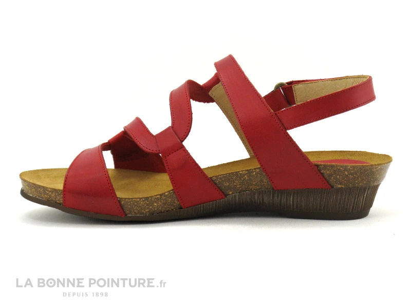 Xapatan 2164 Rouge - Sandale Femme - Petit Talon Compense – Image 3