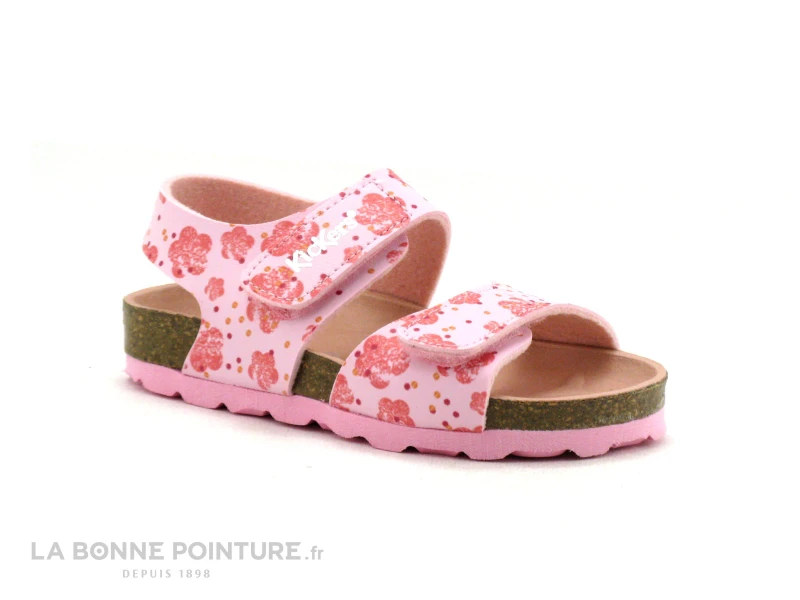 Kickers SUMMERKRO Rose Flower 785454-10 - Sandale Rose Fille