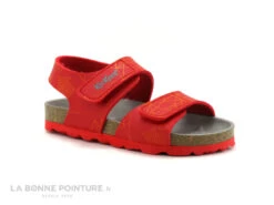 Kickers Summerkro Rouge Galactic 785457 - Sandale Velcro Enfant