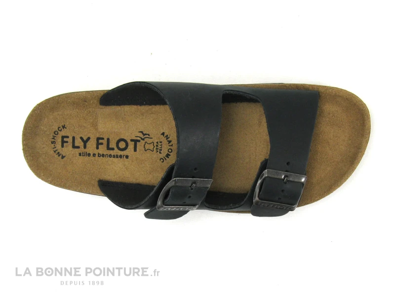Fly Flot FIFOU Noir - Mule Anatomique Homme Reglable 2 Boucles – Image 4