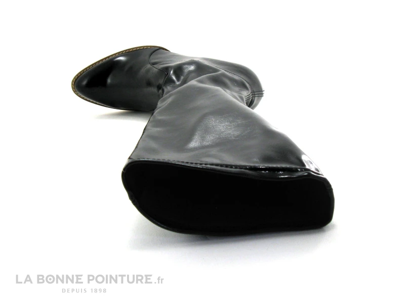 Fugitive ARCOL Stretch Vernis Noir - Botte Talon Haut – Image 6