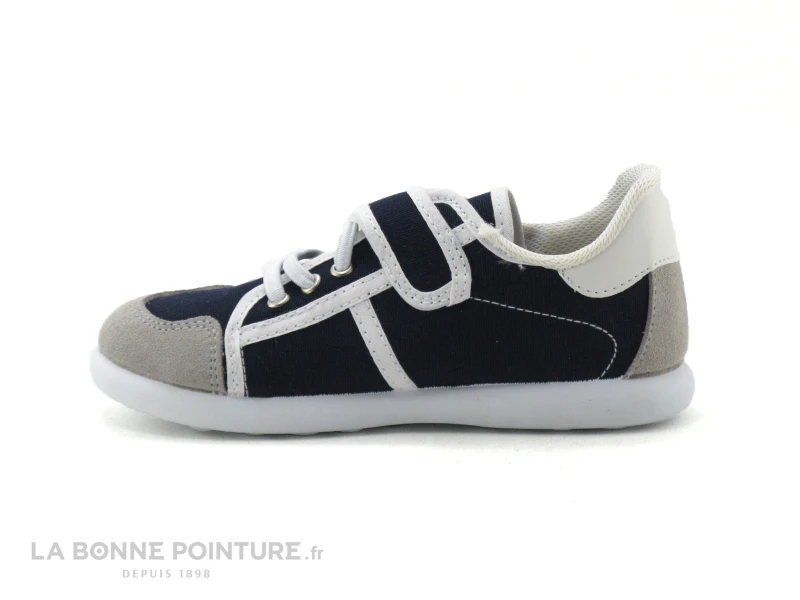 Batilas 394 001 - Basket GARCON Toile Bleu Marine Avec Scratch – Image 2