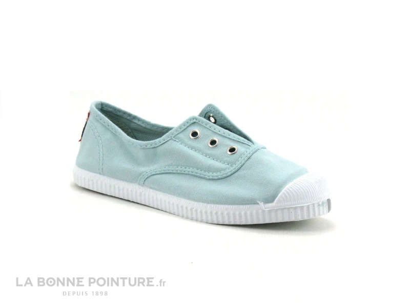 Cienta 70997 Opale - Basket Enfant En Toile Verte Sans Lacet – Image 5