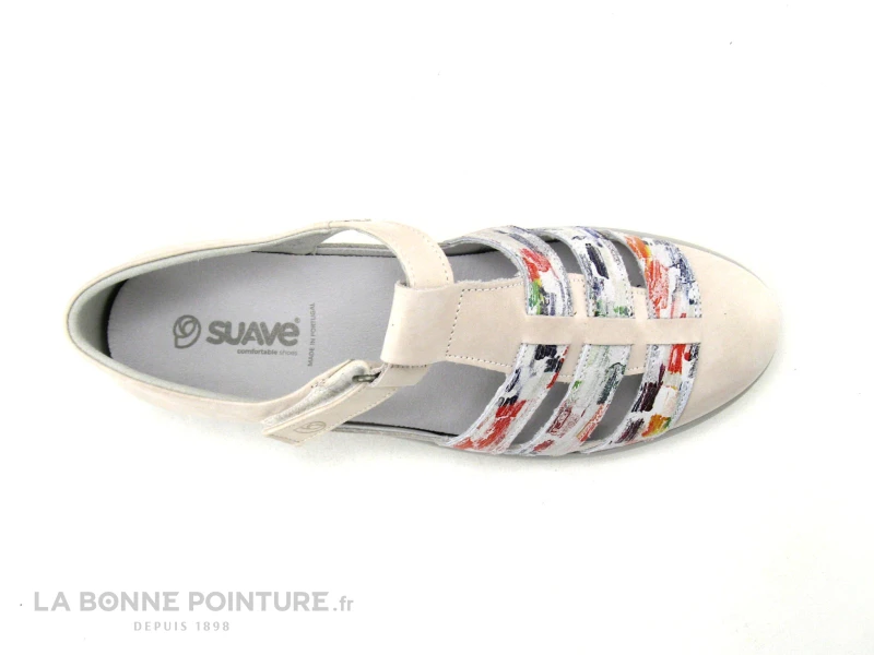Suave OXFORD 6618T - Blanc Casse - Multicolore - Chaussure Ouverte – Image 6