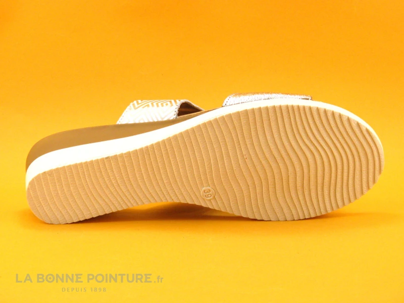 Jordana 2769 Argent - Mule Femme - Talon Compense – Image 6