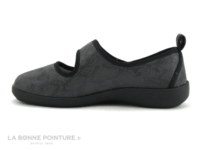 Podowell Fargeot TARZAN Gris - Chausson Ballerine Velcro – Image 3