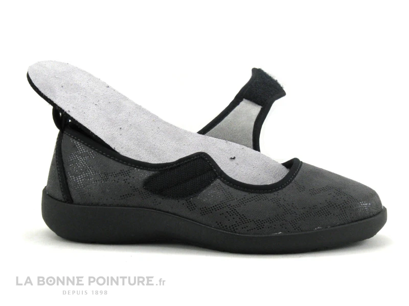 Podowell Fargeot TARZAN Gris - Chausson Ballerine Velcro – Image 5