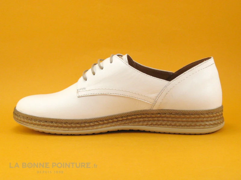 Karyoka MAGIC Blanc - Chaussure Derbi Femme – Image 3