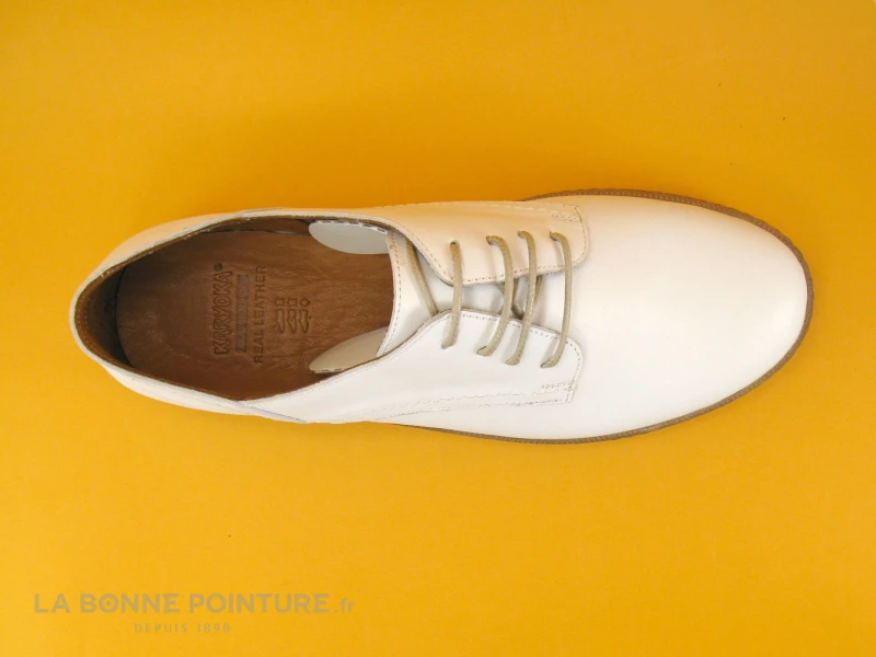 Karyoka MAGIC Blanc - Chaussure Derbi Femme – Image 6