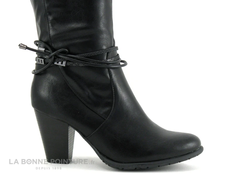 Dees Shoes CASTINA Noir - Botte Noire Talon Haut – Image 5