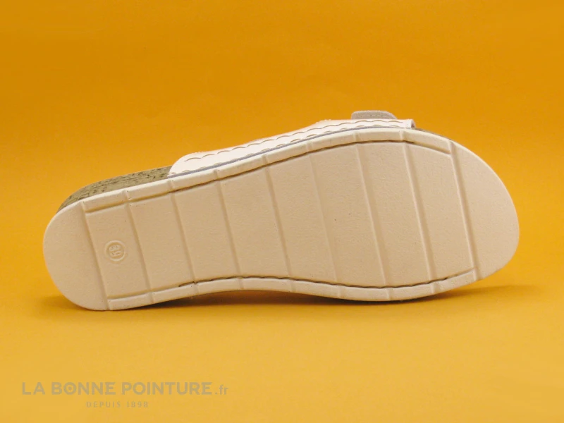 Fly Flot FLETY Blanc - Gris Metal - 2 Brides Reglables - Mule – Image 7