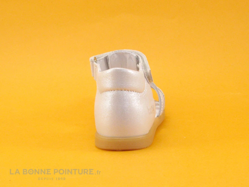 Bopy RAGOLA Argent - Sandale BEBE Fille - Fraise - Fermeture Velcro – Image 4