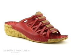 Karyoka DADOU Rouge - Mule Compensee Femme