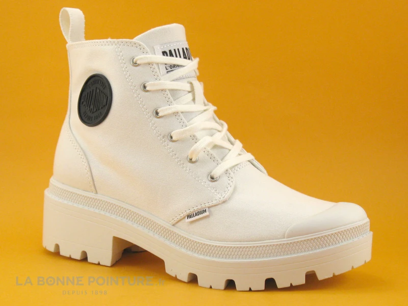 Palladium PALLABASE Twill Star White-M - 96907-116 - Chaussure Montante