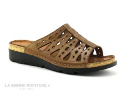 Karyoka IBOU Marron - Mule Femme Cuir Marron