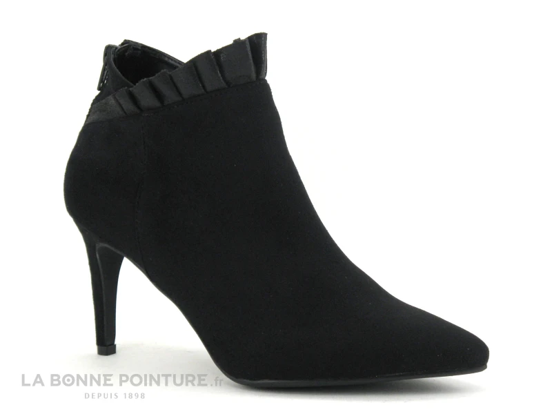 The Divine Factory QL3812 Noir - Fronces - Bottine Talon Aiguille