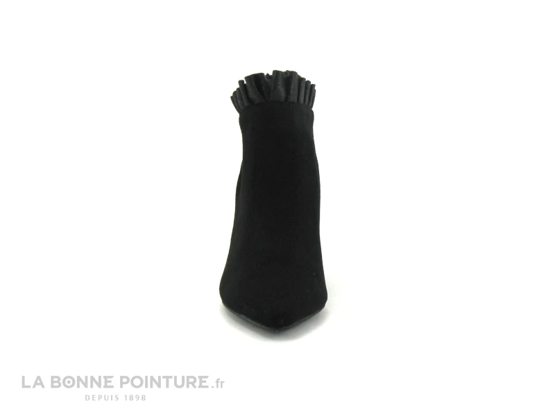The Divine Factory QL3812 Noir - Fronces - Bottine Talon Aiguille – Image 2