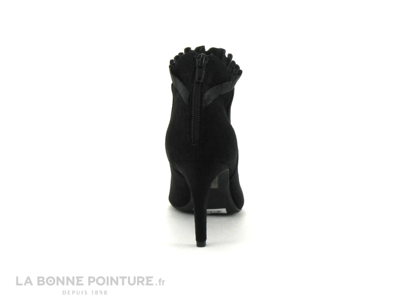 The Divine Factory QL3812 Noir - Fronces - Bottine Talon Aiguille – Image 4