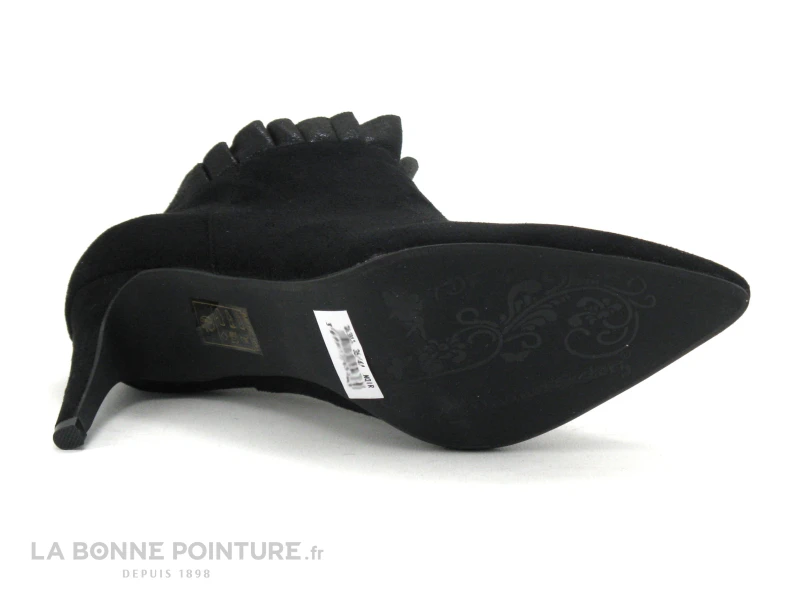 The Divine Factory QL3812 Noir - Fronces - Bottine Talon Aiguille – Image 7