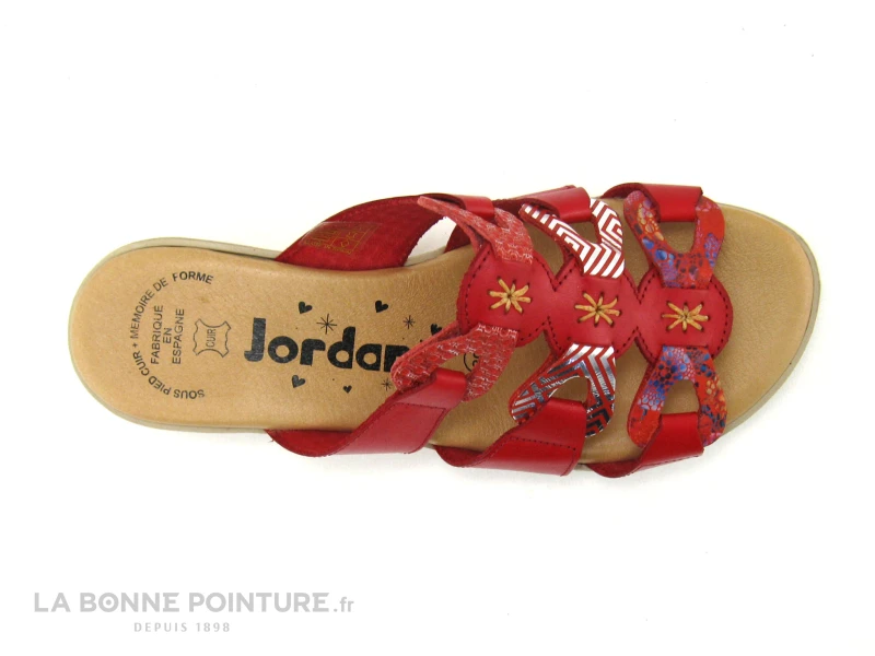 Jordana 35 Rouge - Mule Femme Semelle Compensee – Image 5