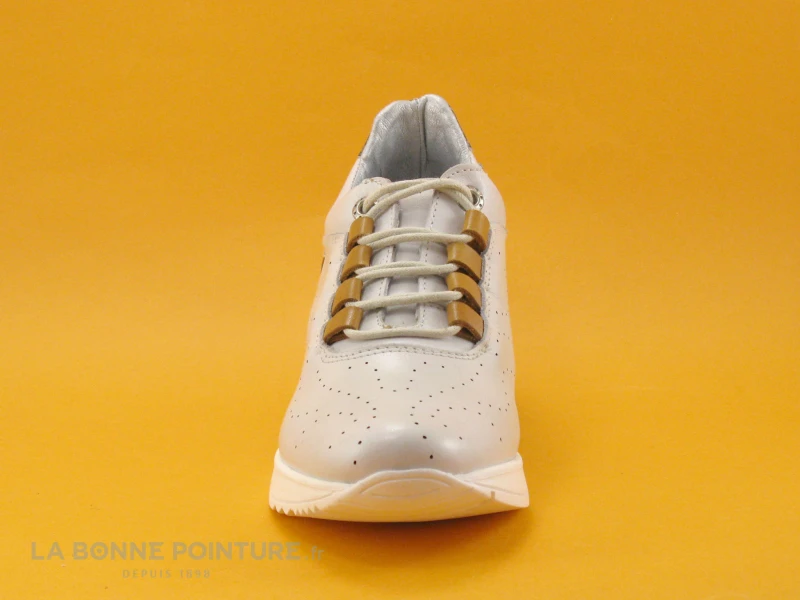 Brans 13538GHI - Gris - Camel - Bleu Croco - Basket Compensee Femme – Image 2