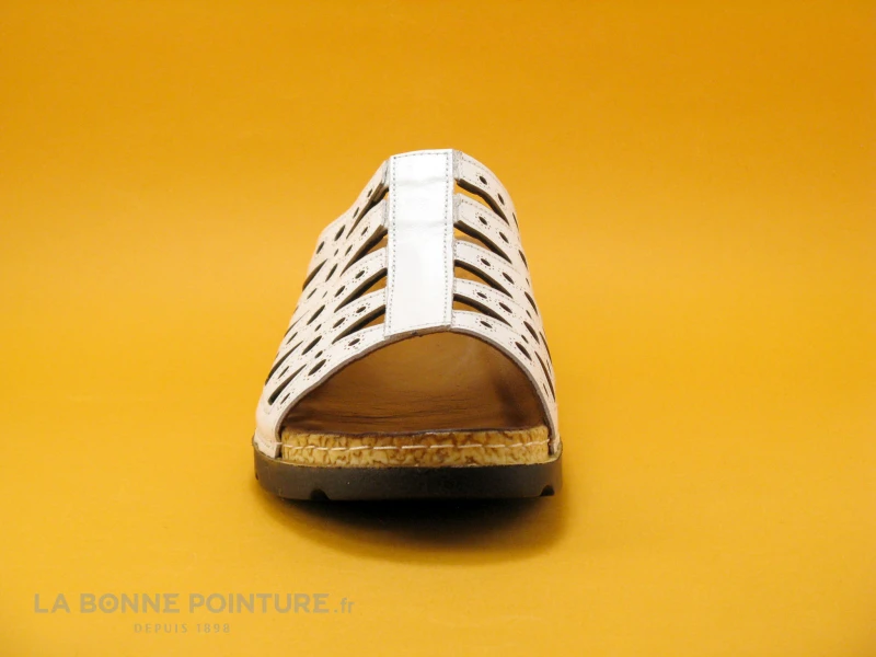 Karyoka IBOU Blanc - Mule Blanche - Talon Compense – Image 2