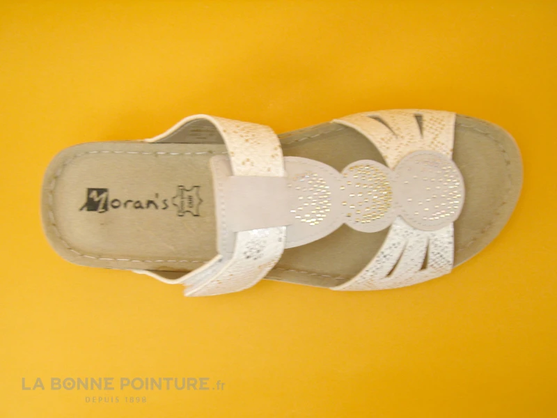 Morans MELIANDE Blanc Python - Dessus Perles - Mule Femme – Image 3