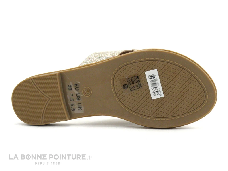 The Divine Factory HW4625 Blanc Argent Beige - Mule Plate Femme – Image 5